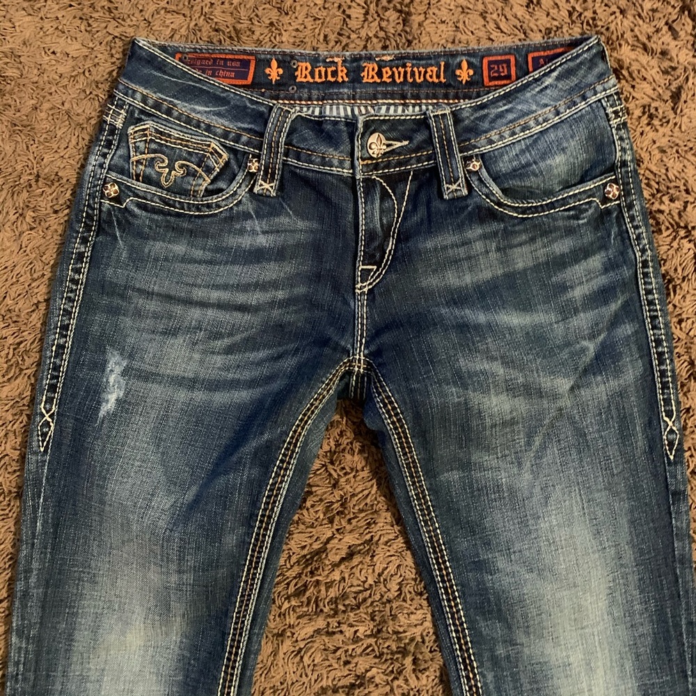 Rock Revival Women’s Jeans Size 29 Blue Denim